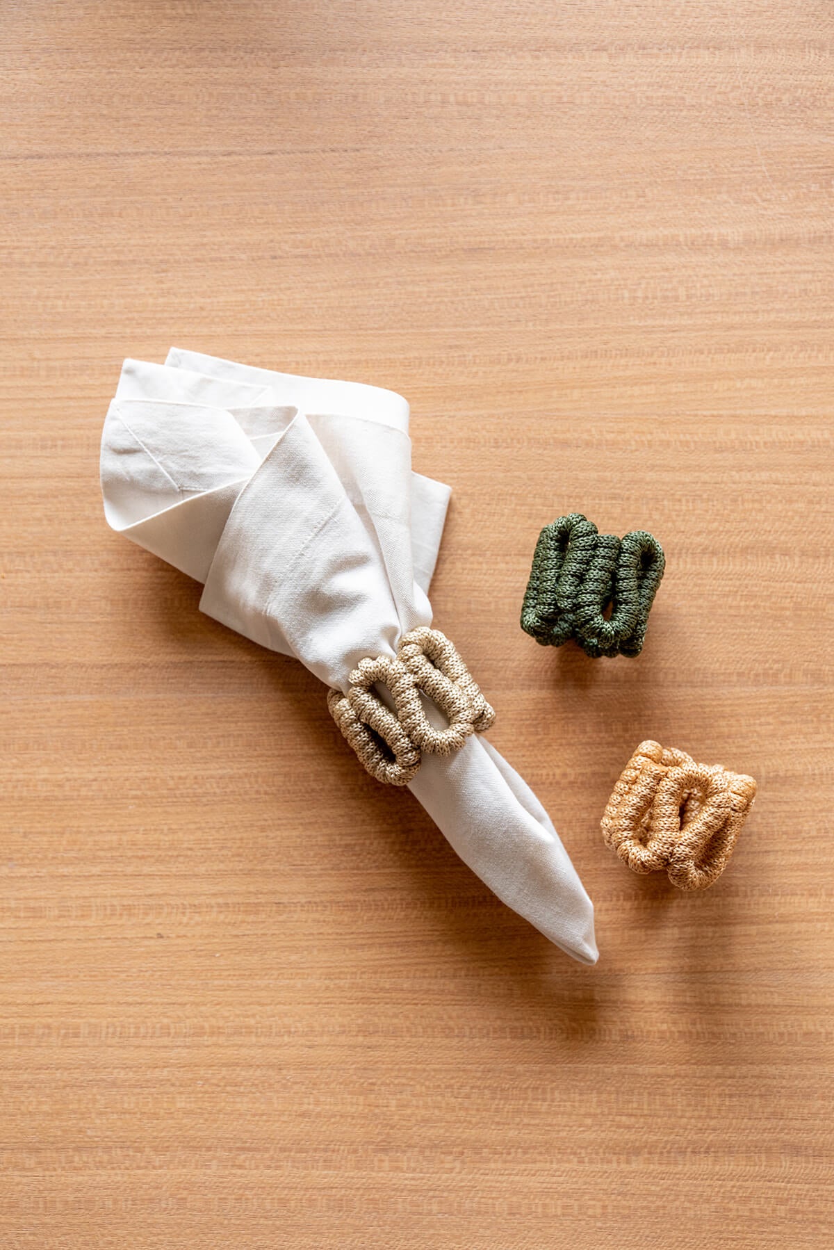 Anel de guardanapo caracol